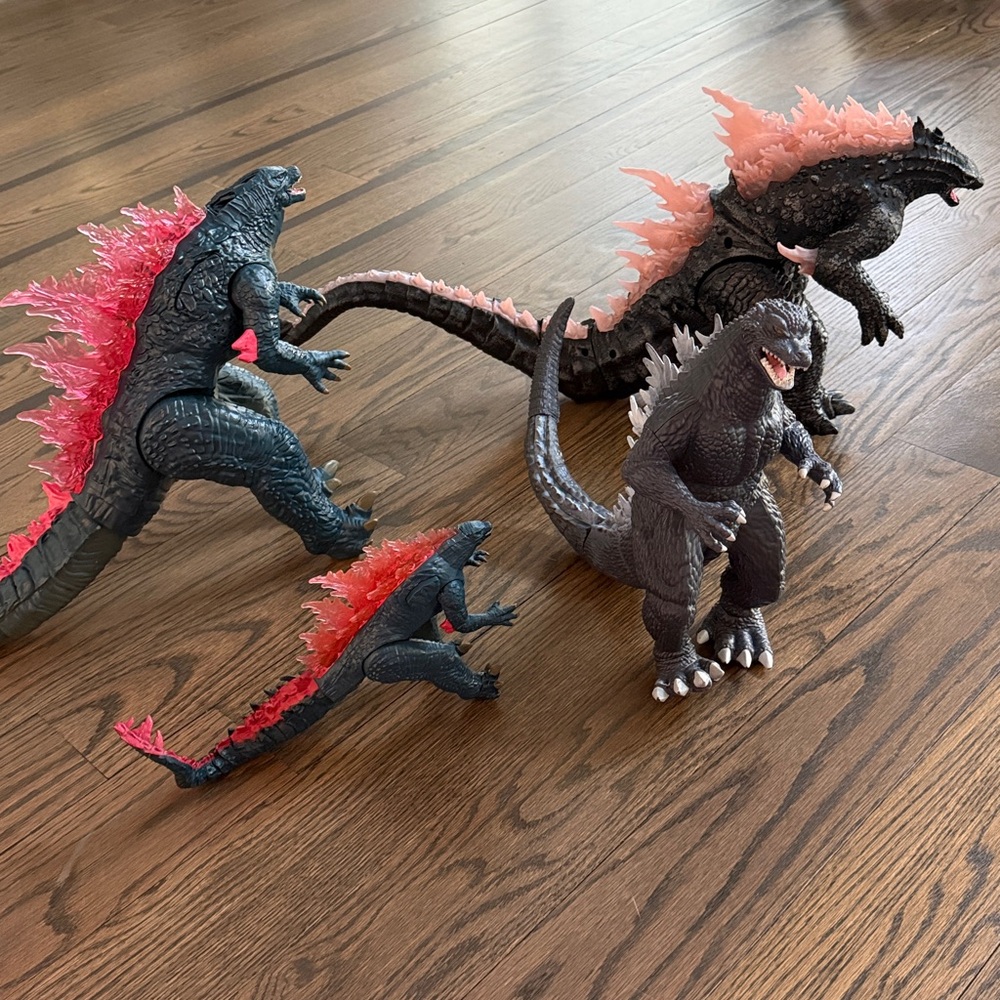 5 Godzilla Monster Figures